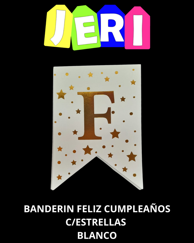 BANDERIN FELIZ CUMPLEAÑOS ESTRELLAS