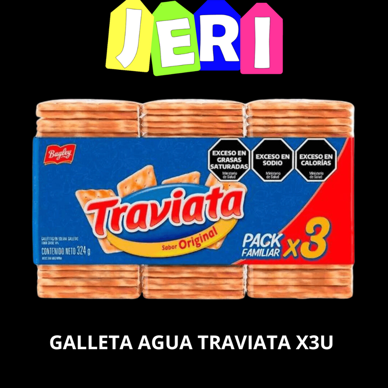 GALLETA AGUA TRAVIATA X3U