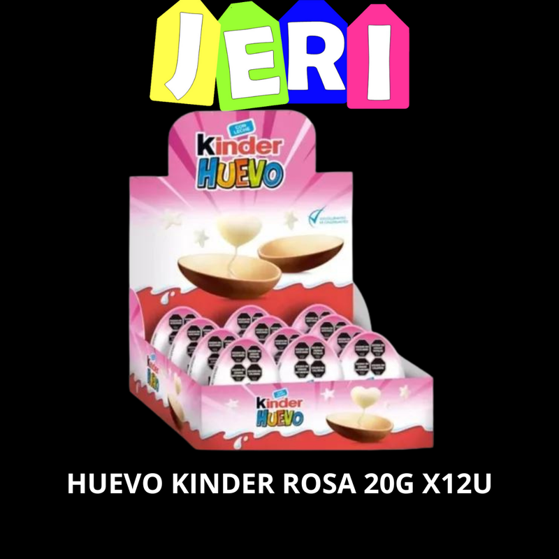 HUEVO KINDER ROSA 20G X12U