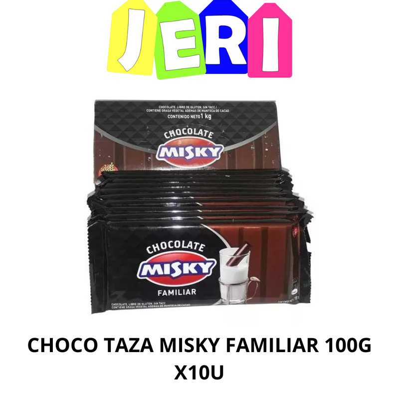 CHOCO TAZA MISKY FAMILIAR 100G X10U