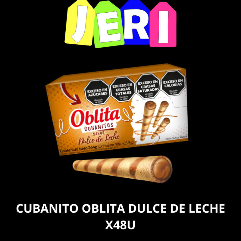 CUBANITO OBLITA X48U DULCE DE LECHE