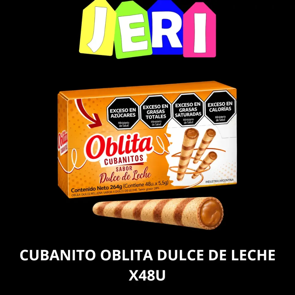 CUBANITO OBLITA X48U DULCE DE LECHE