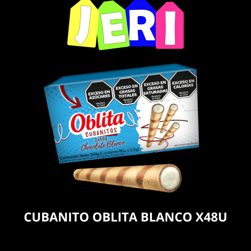 CUBANITO OBLITA X48U CHOCO BLANCO
