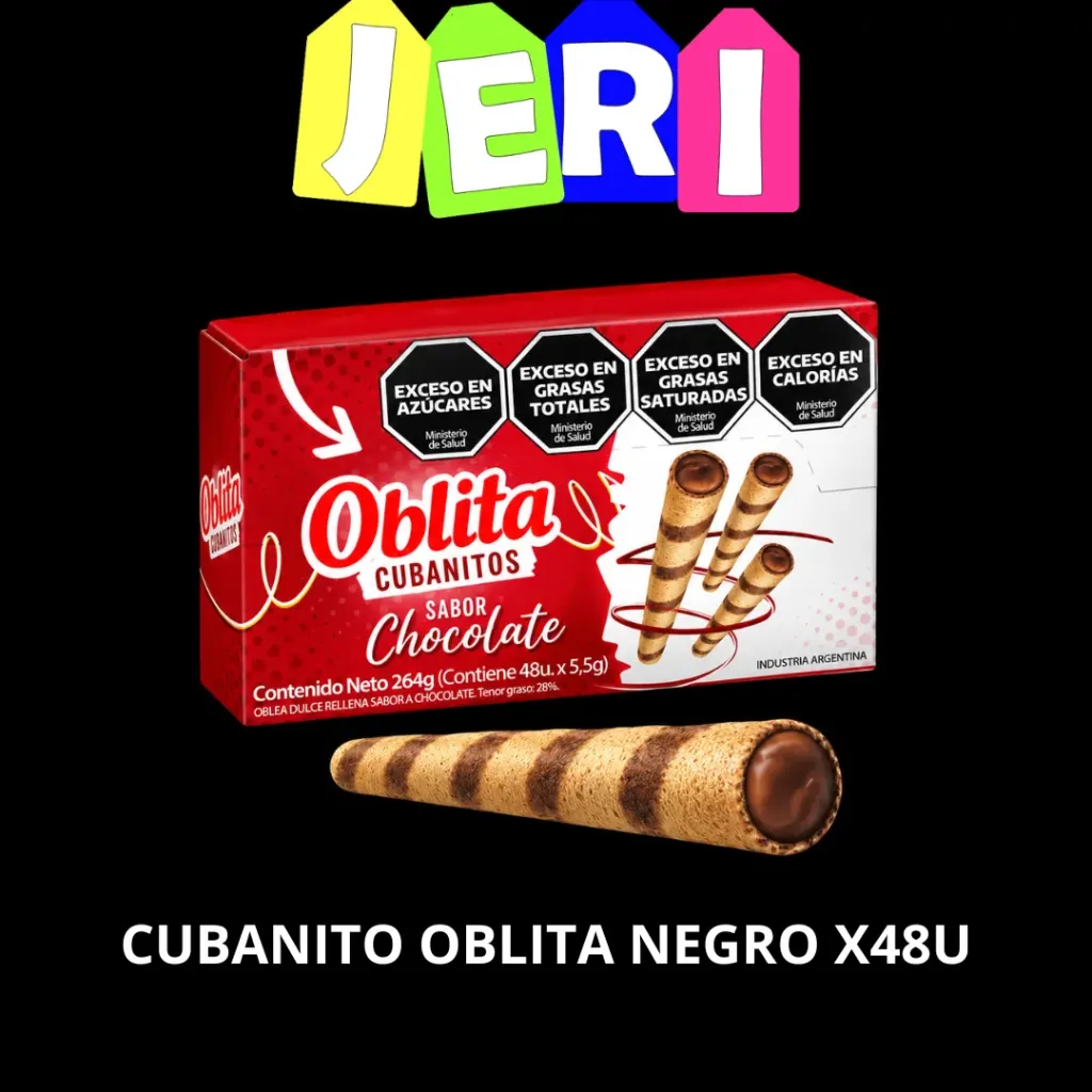 CUBANITO OBLITA X48U CHOCO NEGRO