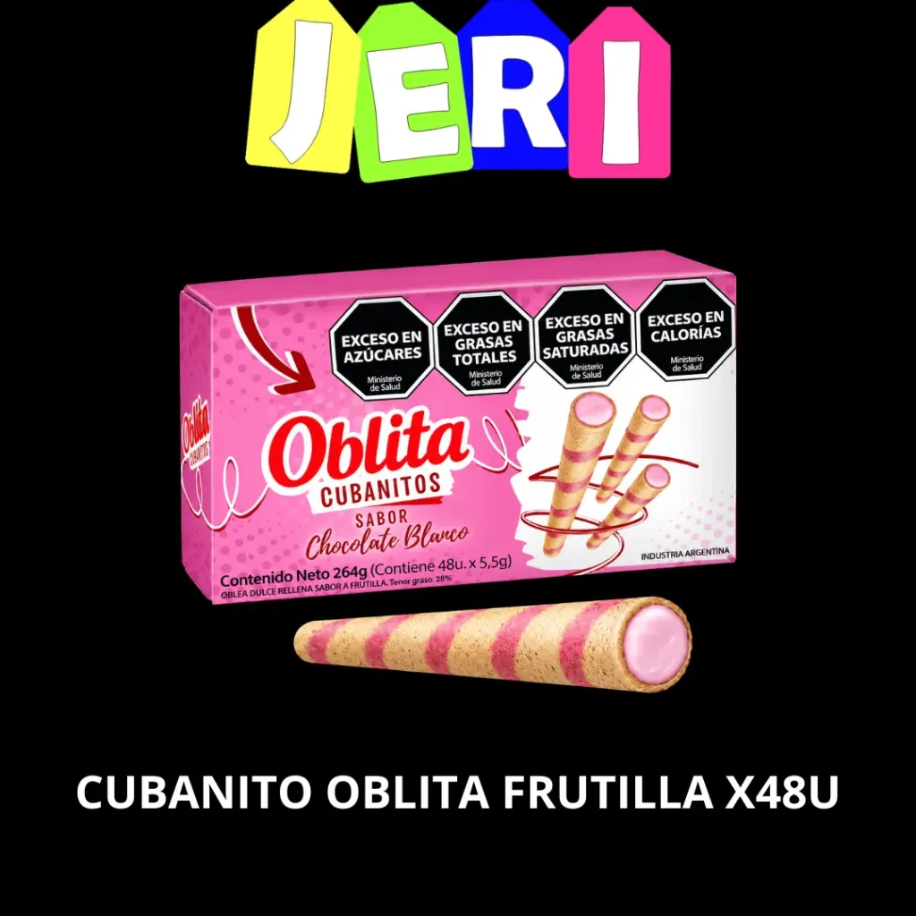 CUBANITO OBLITA X48U FRUTILLA