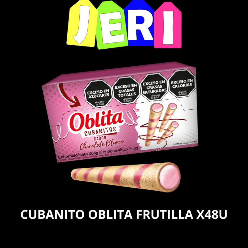 CUBANITO OBLITA X48U FRUTILLA