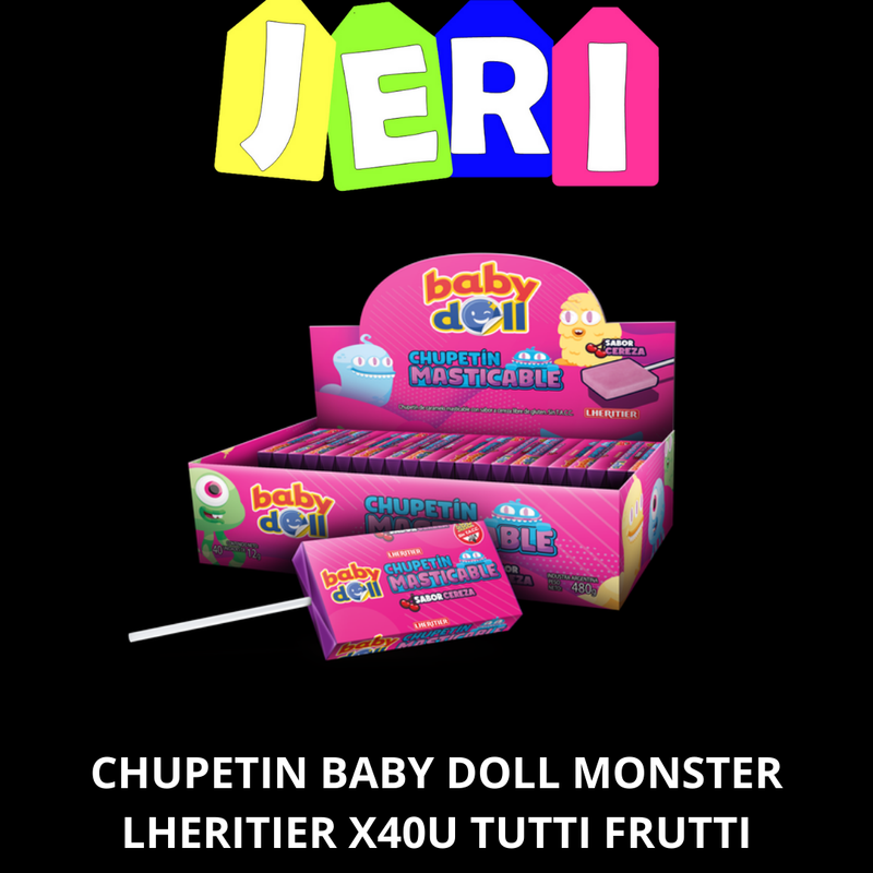 CHUPETIN BABY DOLL MONSTER LHERITIER  X40U TUTTI FRUTTI
