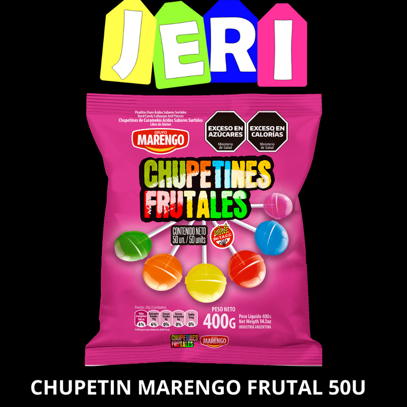 CHUPETIN MARENGO FRUTAL 50U