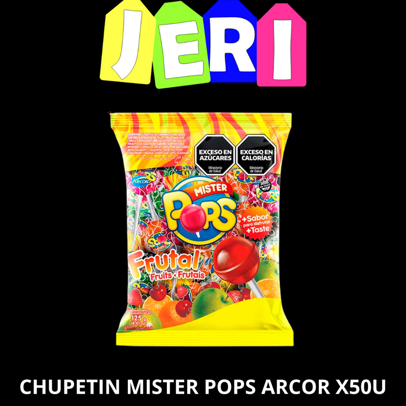 CHUPETIN MISTER POPS ARCOR X50U