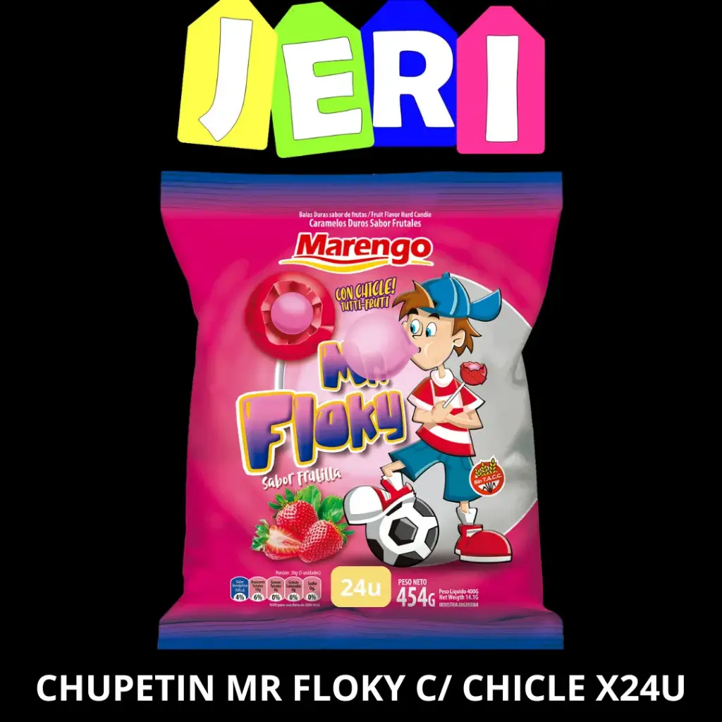 CHUPETIN MR FLOKY C CHICLE X24U