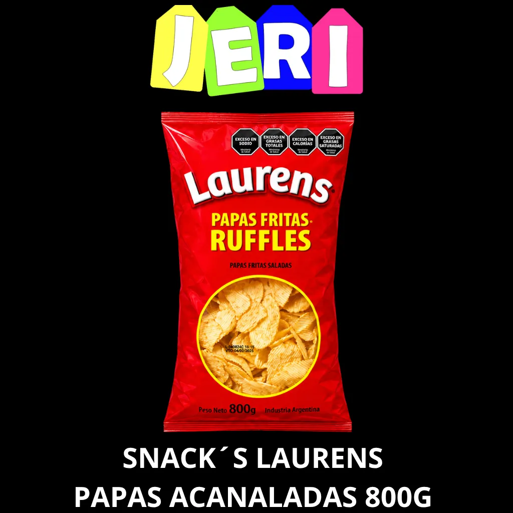 SNACK´S LAURENS PAPAS ACANALADAS 800GRS
