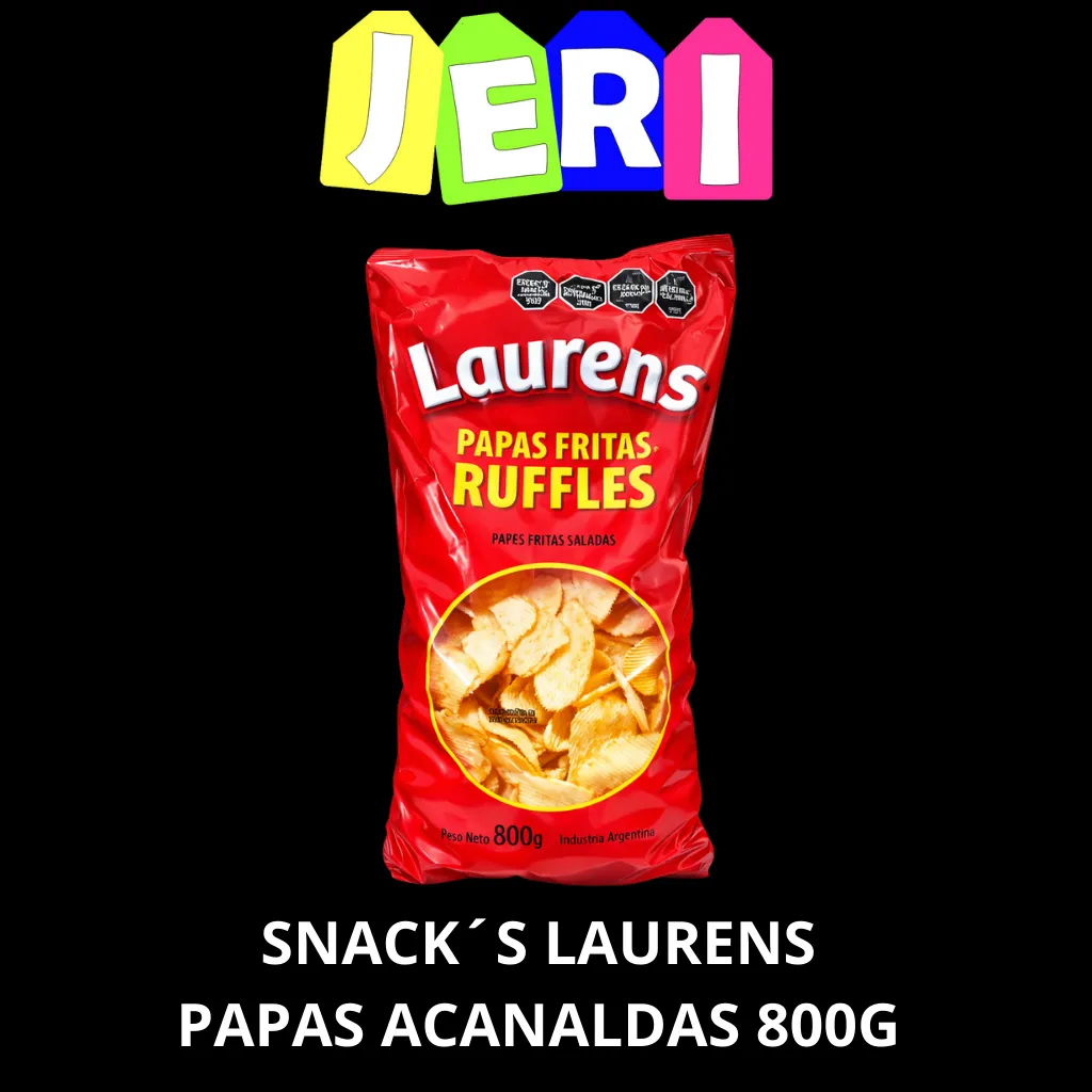 SNACK´S LAURENS PAPAS ACANALADAS 800GRS