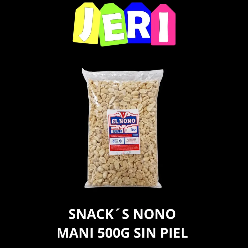 SNACK´S NONO MANI S/ PIEL 500grs