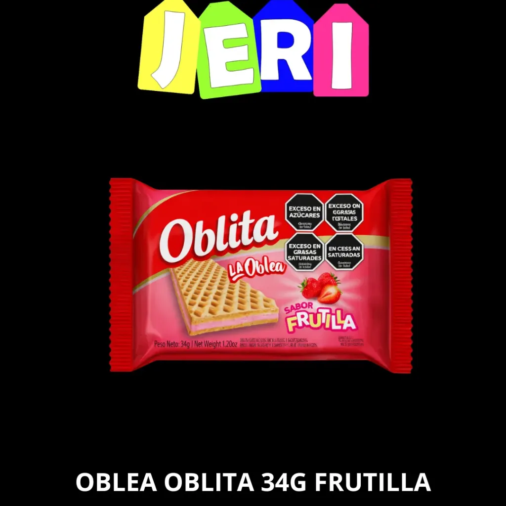 OBLEA OBLITA 34G FRUTILLA