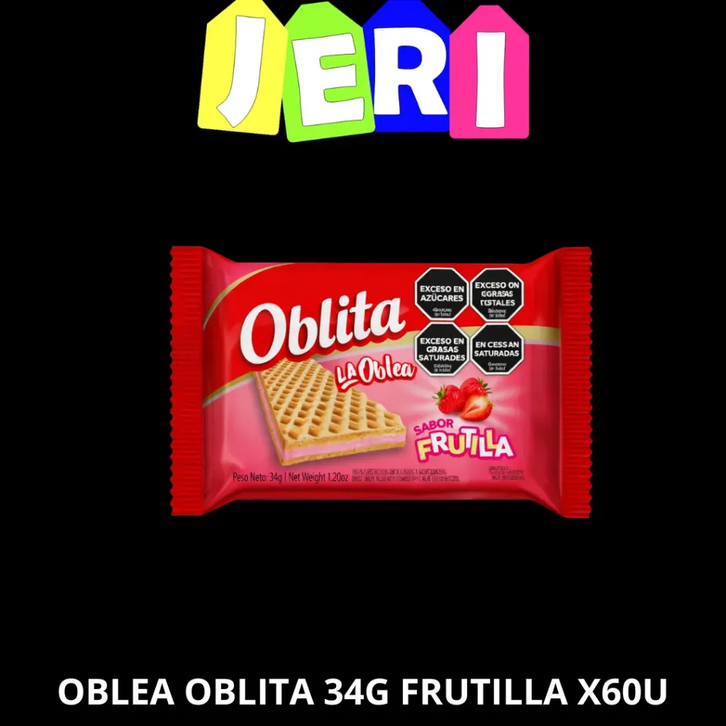 OBLEA OBLITA 34G FRUTILLA X60U