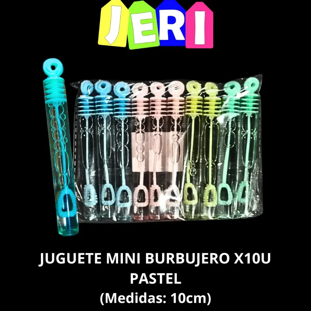 JUGUETE MINI BURBUJERO X12U (PASTEL)