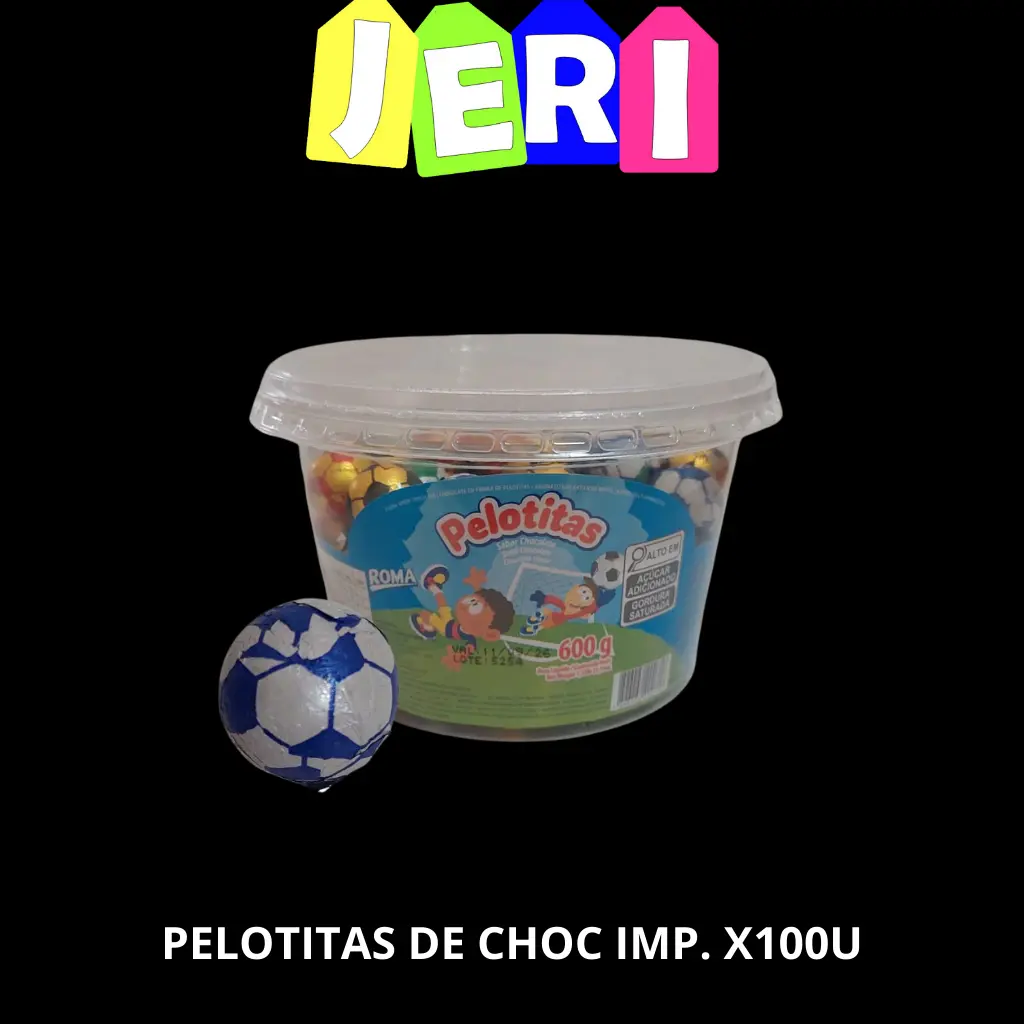 PELOTITAS DE CHOC IMP. X100U
