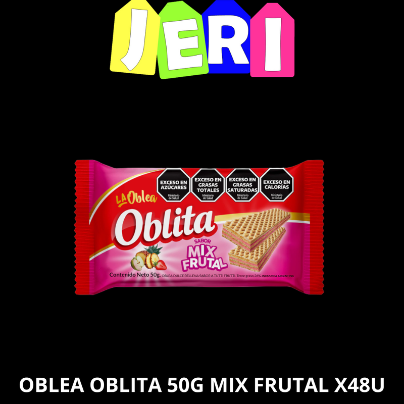 OBLEA OBLITA 50G MIX FRUTAL X48U