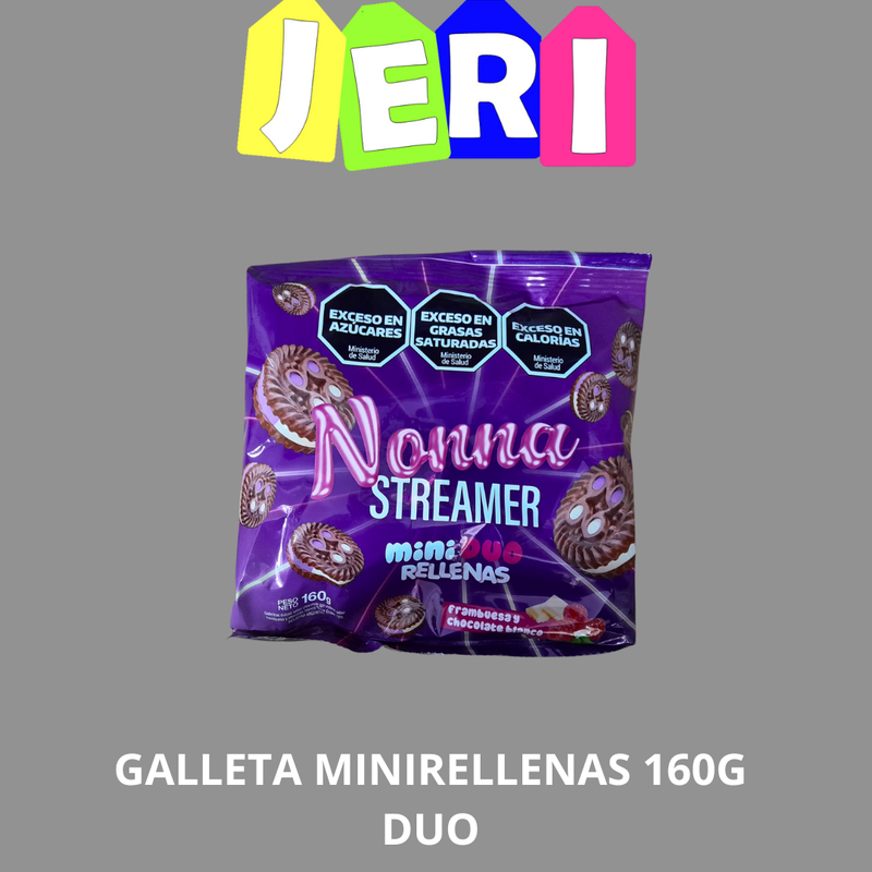 GALLETA MINIRELLENAS DEL DE LA NONNA 160G DUO