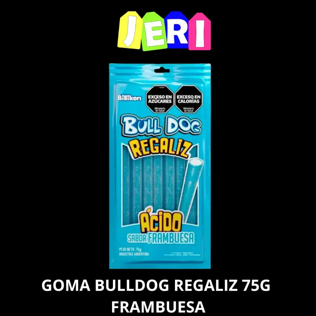 GOMA BULLDOG REGALIZ 75G FRAMBUESA