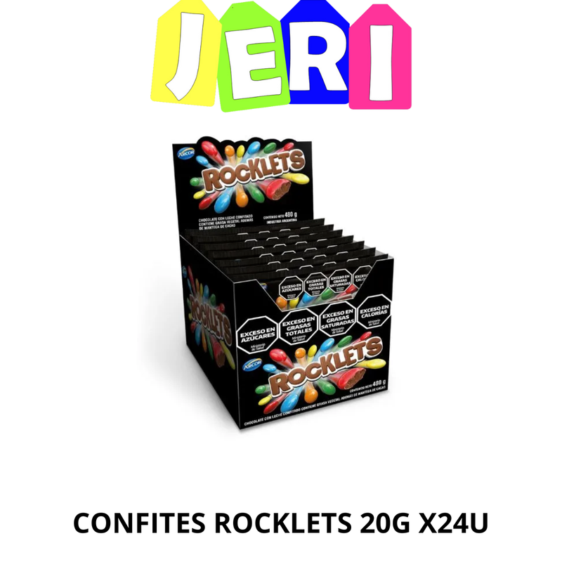 CONFITES ROCKLETS 20G X24U