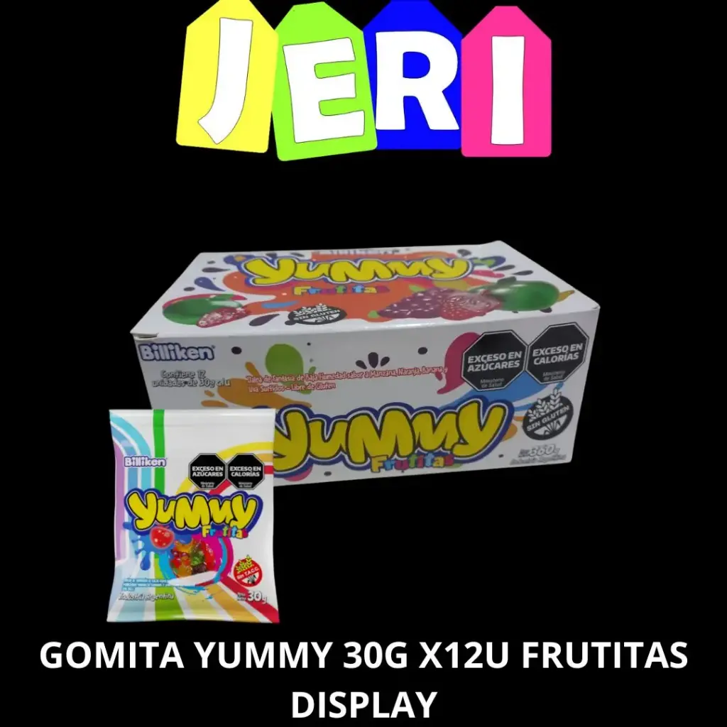GOMITA YUMMY 30G FRUTITAS  X12U DISPLAY