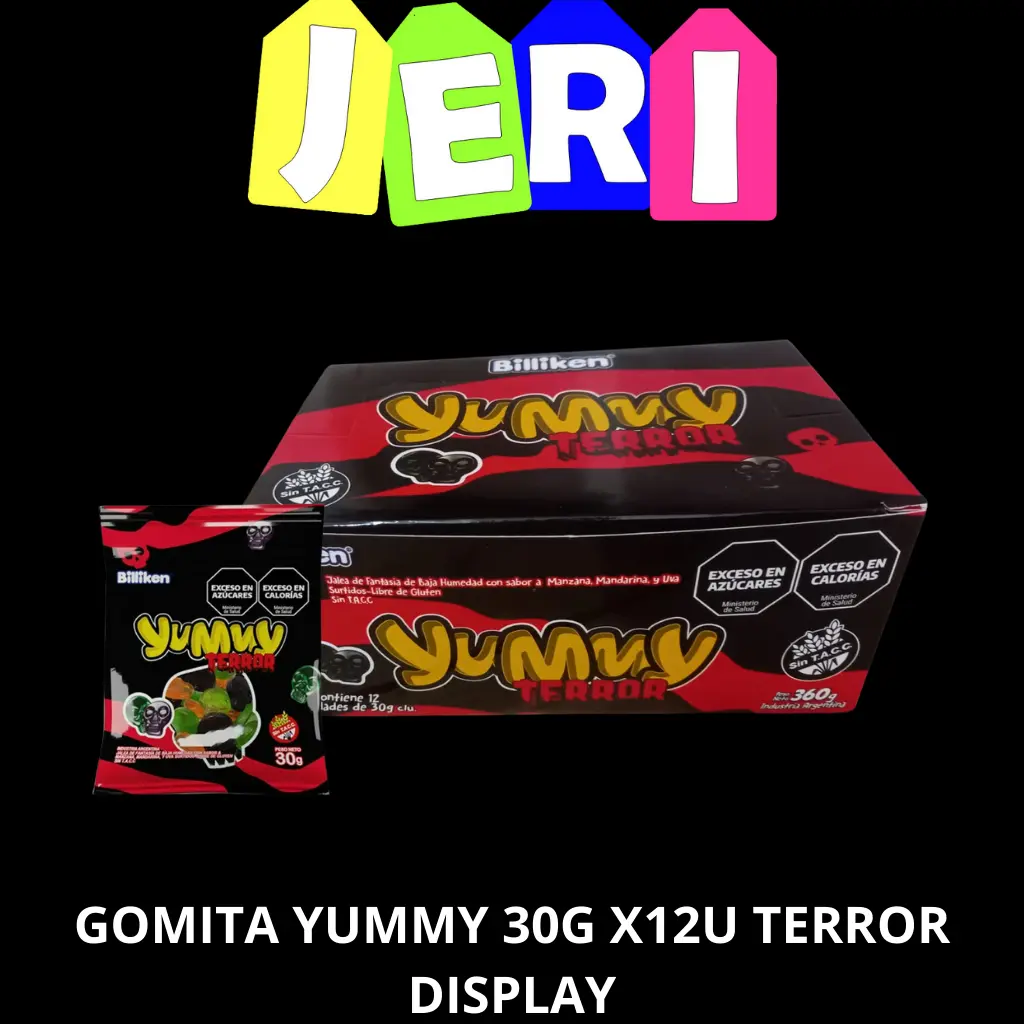 GOMITA YUMMY 30G TERROR X12U DISPLAY