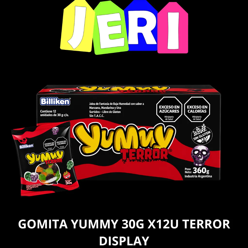 GOMITA YUMMY 30G TERROR X12U DISPLAY