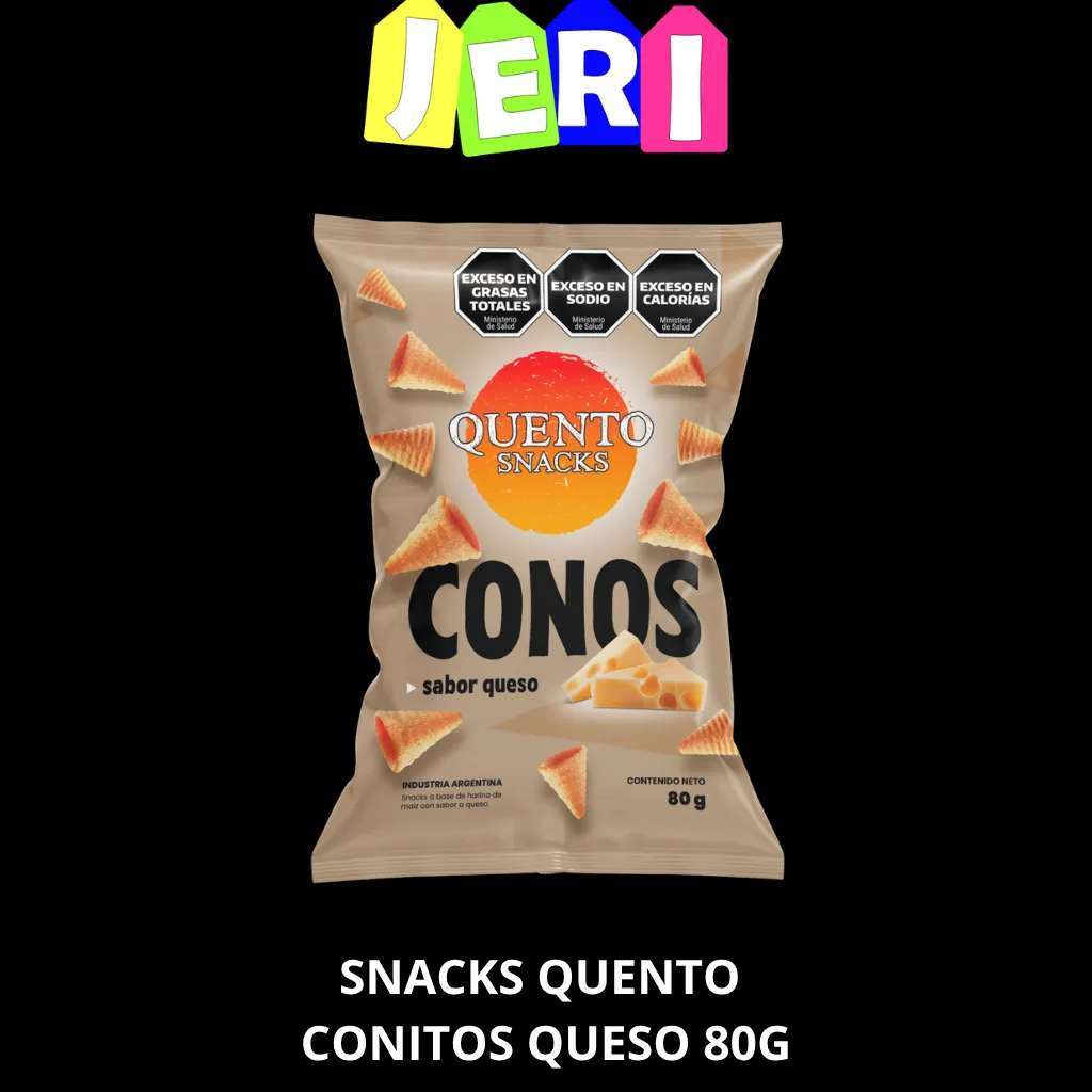 SNACKS QUENTO CONITOS QUESO 80G
