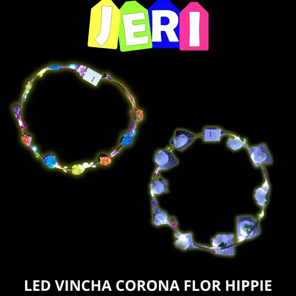 LED VINCHA CORONA FLOR HIPPIE