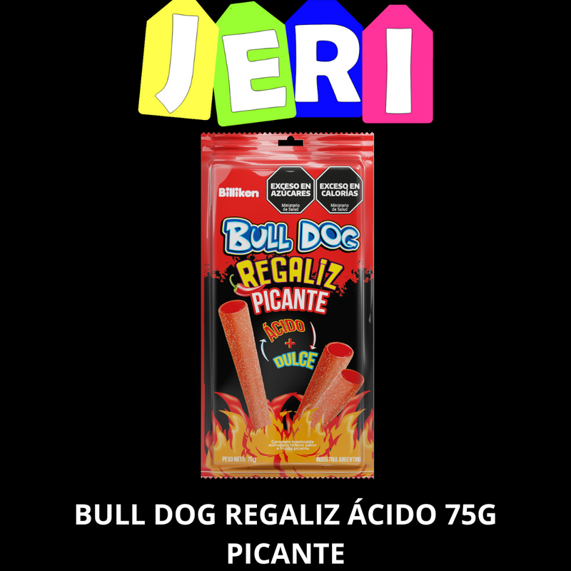 GOMA BULLDOG REGALIZ 75G PICANTE
