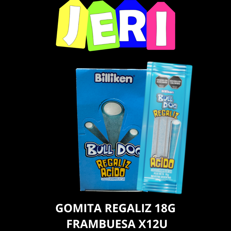 GOMITA REGALIZ 18G FRAMBUESA X12U