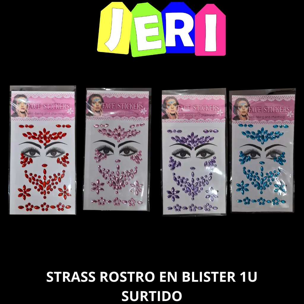 STRASS ROSTRO EN BLISTER 1U