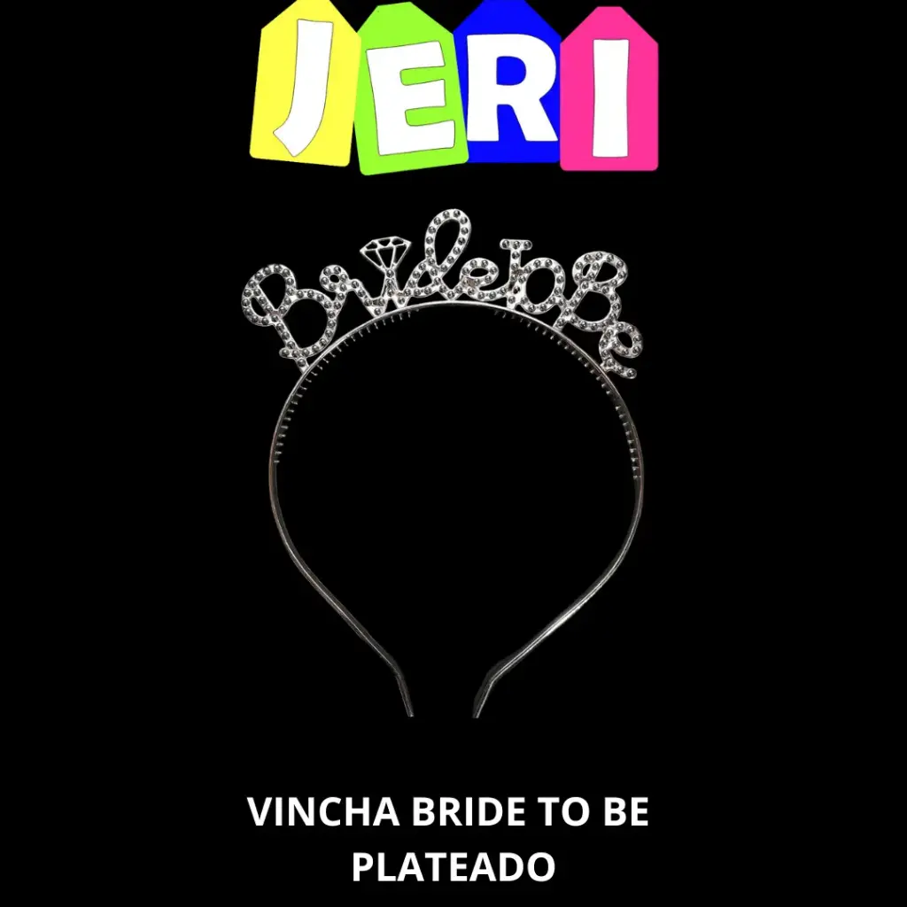 VINCHA BRIDE TO BE (PLATEADO)