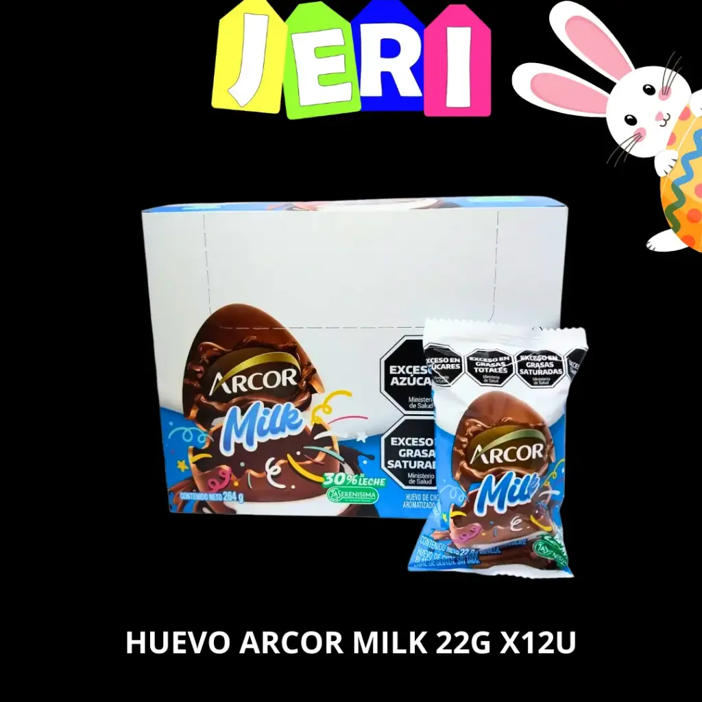 HUEVO ARCOR MILK 22G X12U