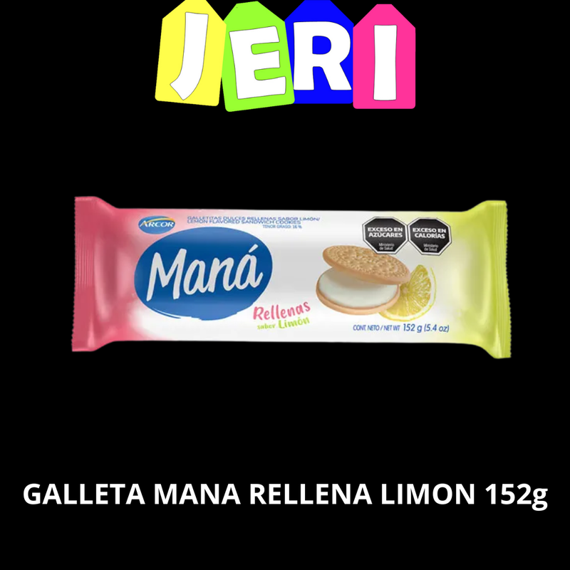 GALLETA MANA RELLENA LIMON 152g
