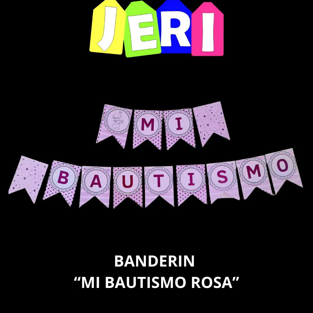 BANDERIN FRASE MI BAUTISMO