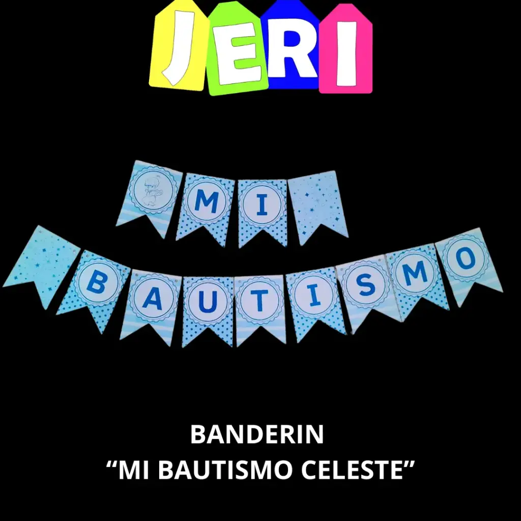 BANDERIN FRASE MI BAUTISMO
