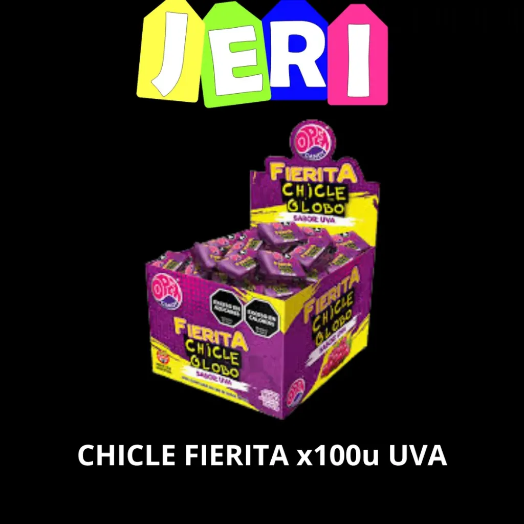 CHICLE FIERITA x100u UVA