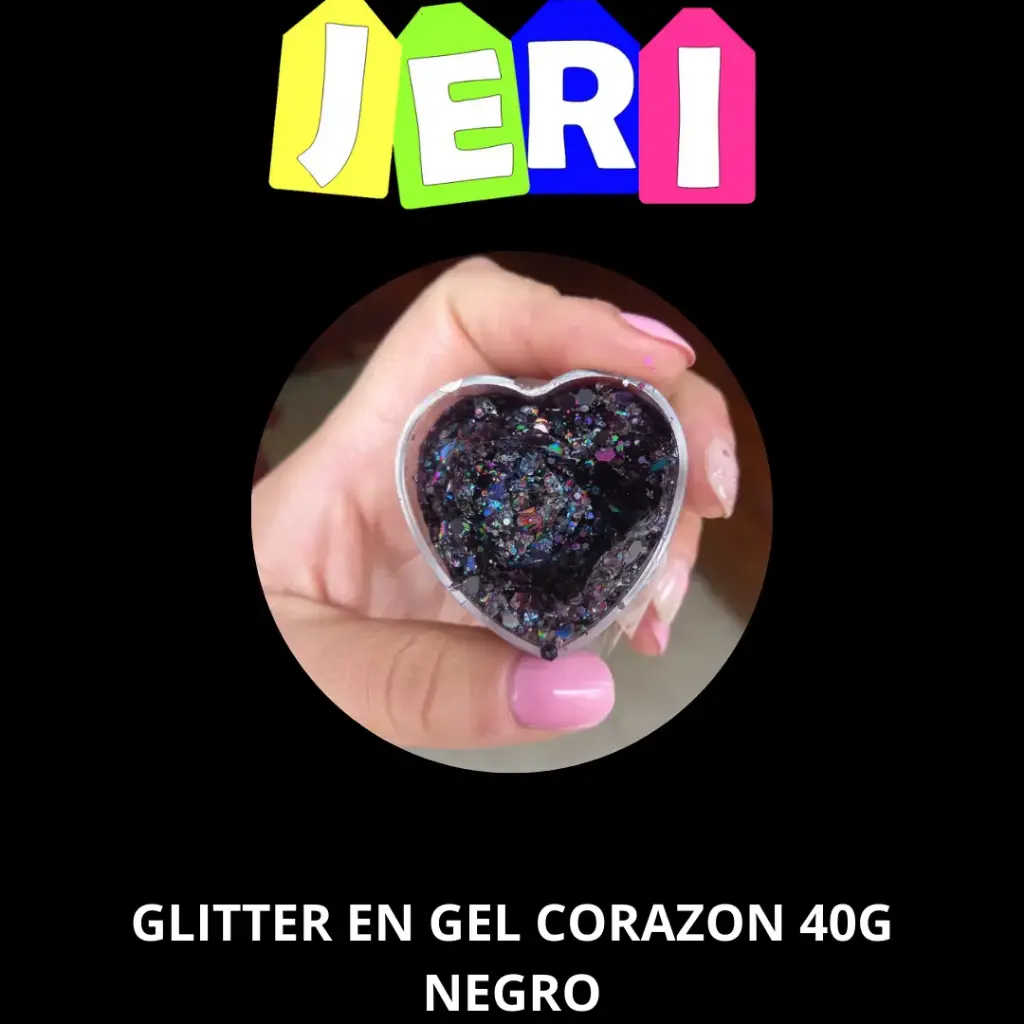 GLITTER EN GEL CORAZON 40G
