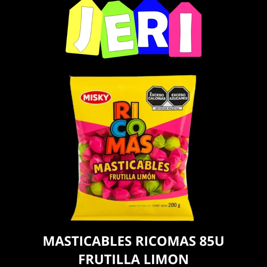 MASTICABLES RICOMAS FRUTILLA- LIMON 85U