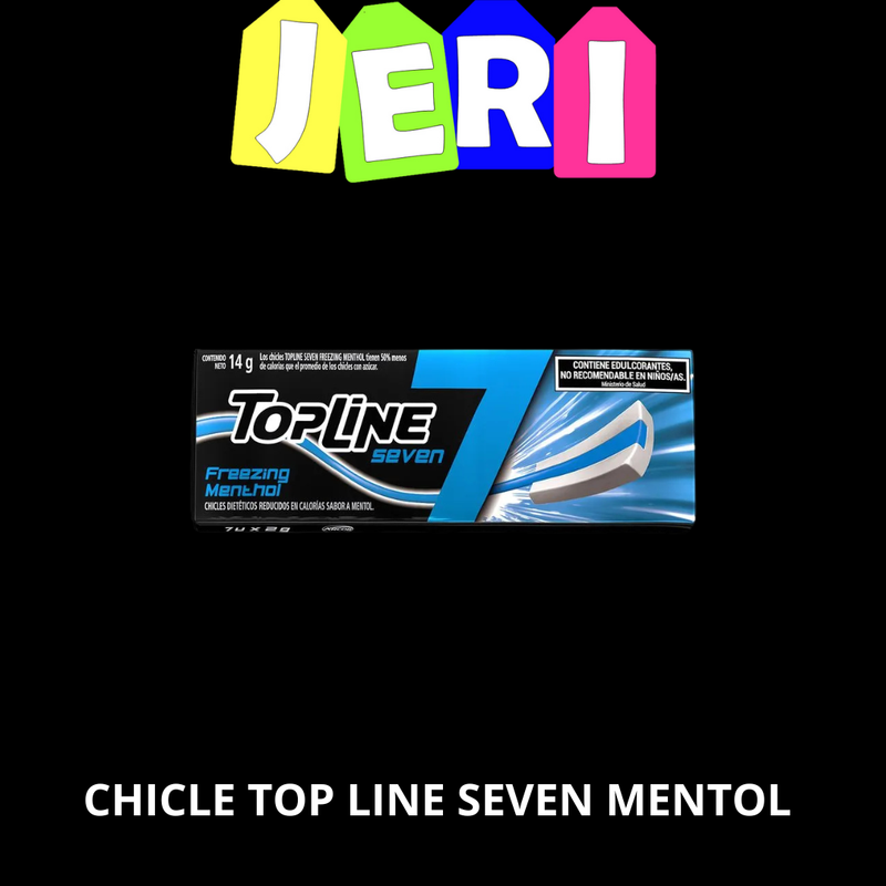CHICLE TOP LINE SEVEN MENTOL