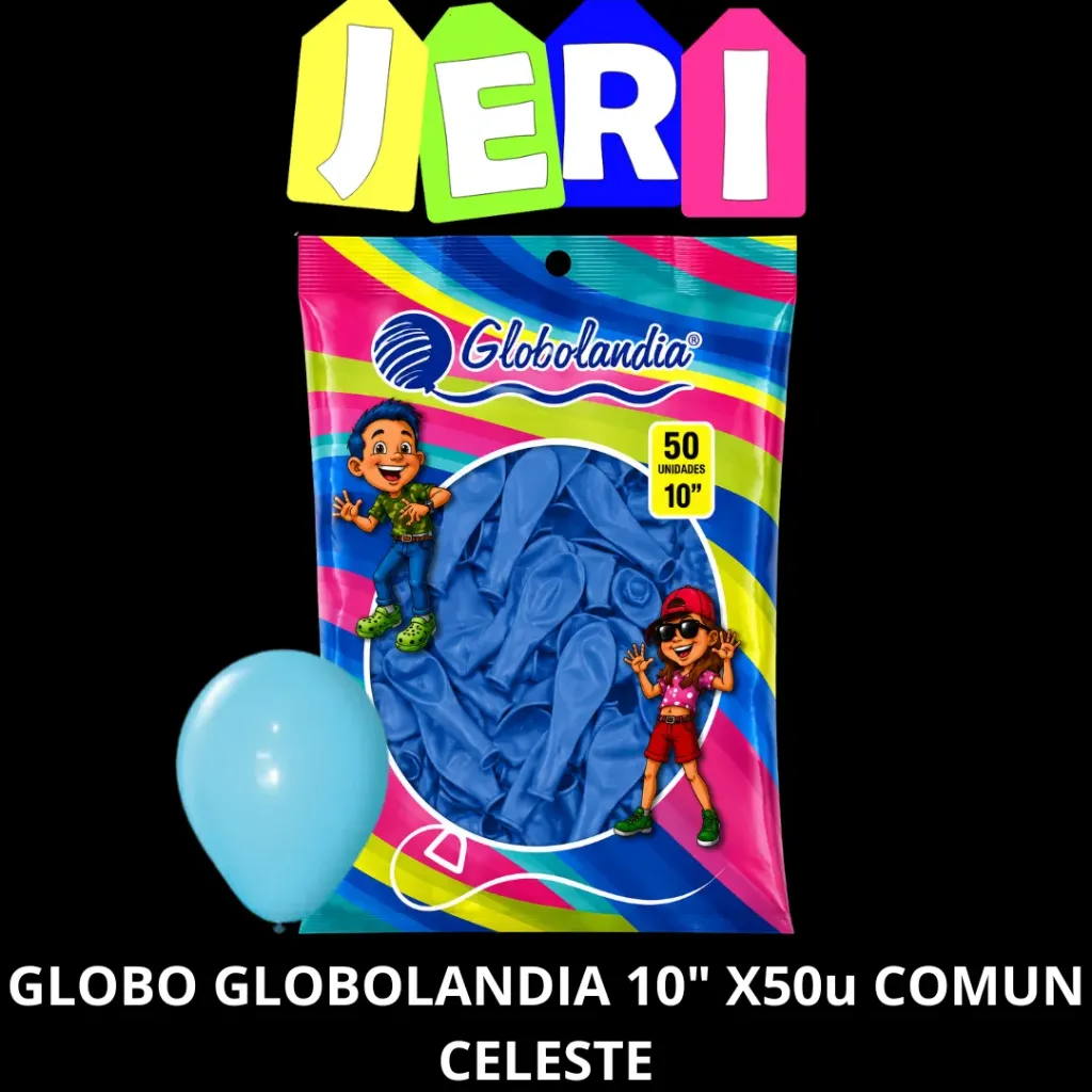 GLOBO GLOBOLANDIA 10" X50U COMUN