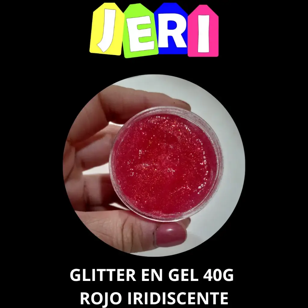 GLITTER EN GEL POTE 40G