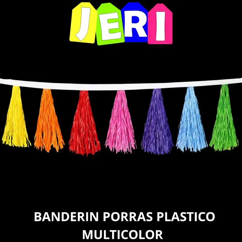 BANDERIN PORRAS PLASTICO MULTICOLOR