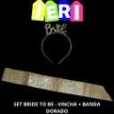 SET BRIDE TO BE - VINCHA + BANDA