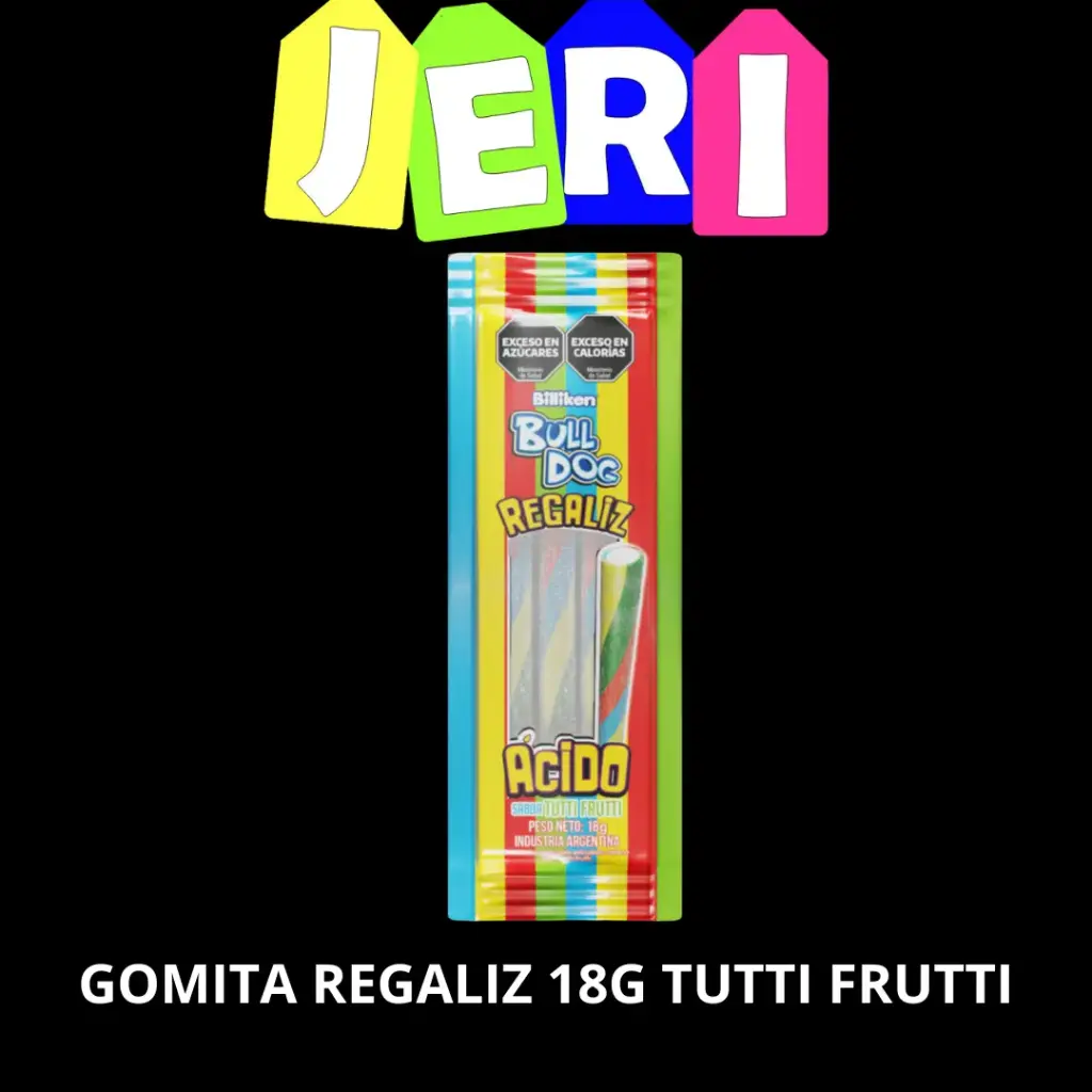 GOMITA REGALIZ 18G TUTTI FRUTTI