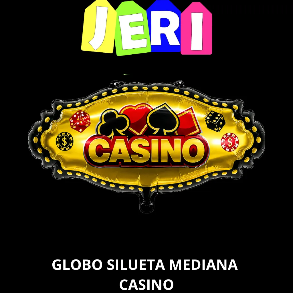[6677] GLOBO SILUETA MEDIANA CASINO