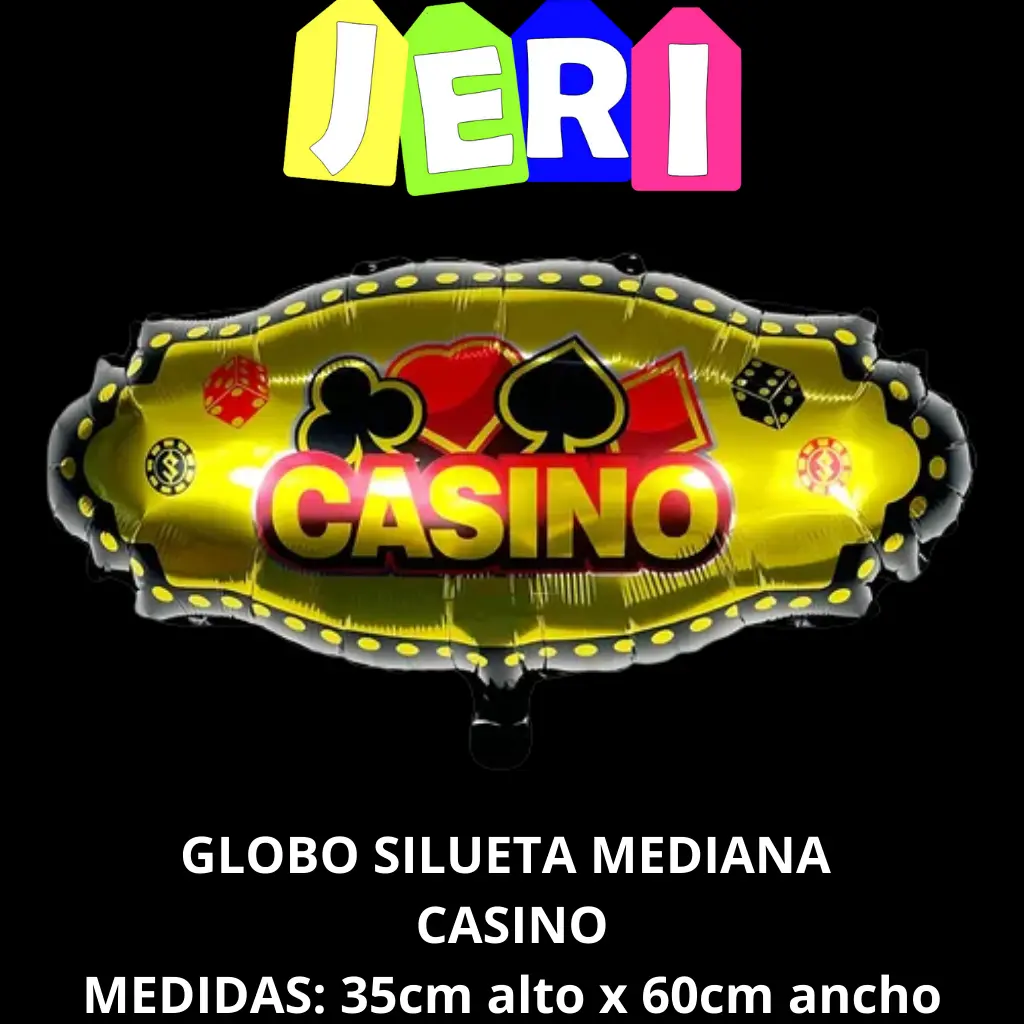 GLOBO SILUETA MEDIANA CASINO