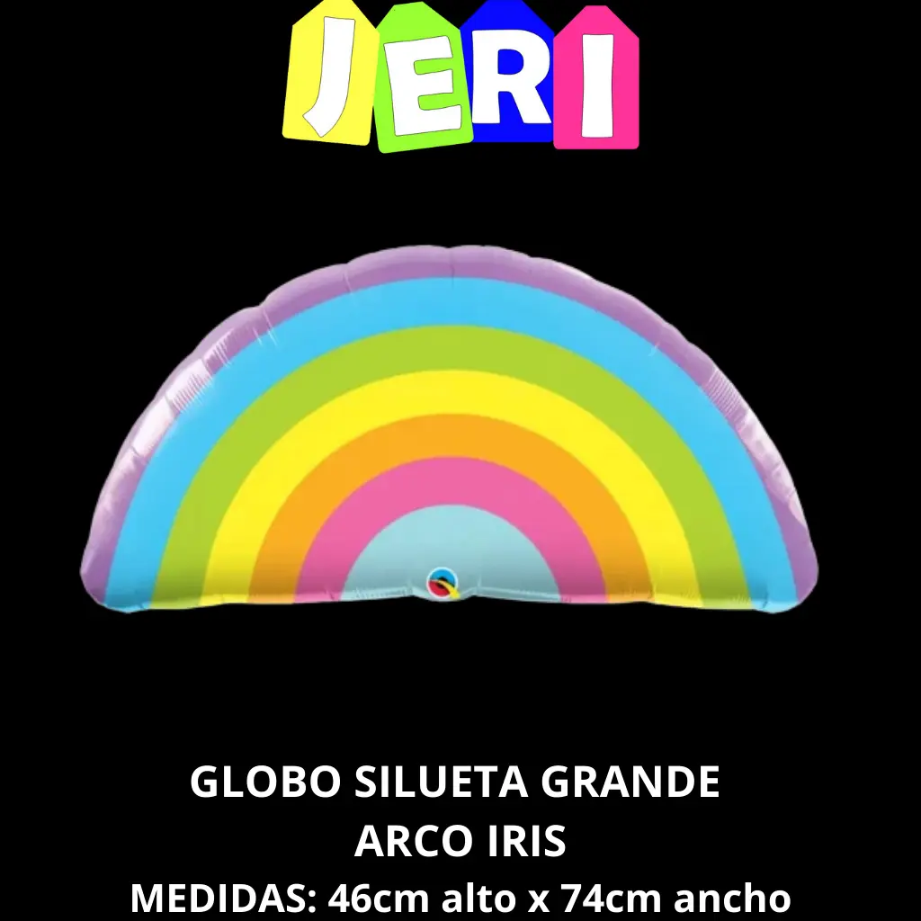[7576] GLOBO SILUETA GRANDE ARCO IRIS